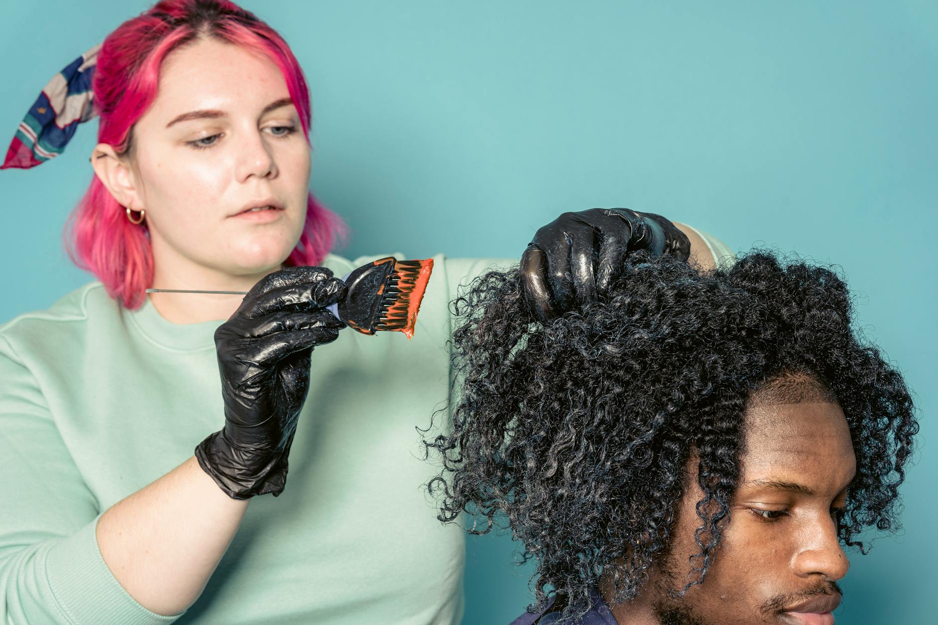 Professional hair coloring process